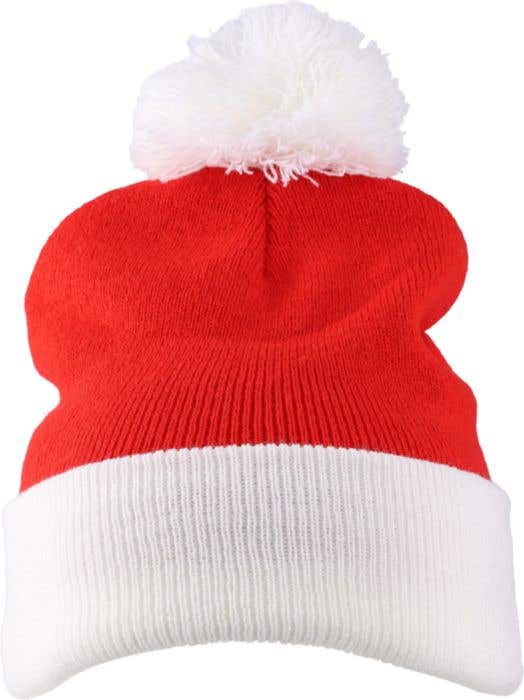 Bonnet de Noël Eleni | Tricoté | Avec pompon | Taille unique
