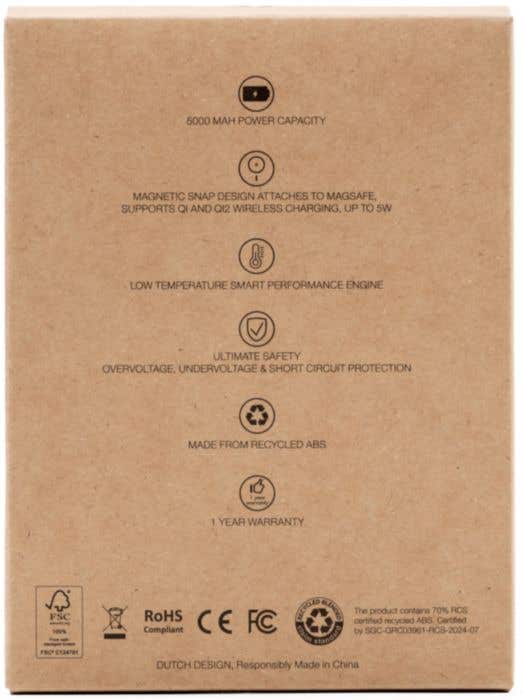 BrandCharger batterie externe sans fil Powercharge Air 5000 mAh - 5W