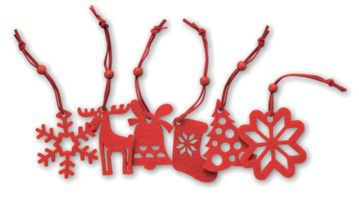 Set décorations de Noël Rouge