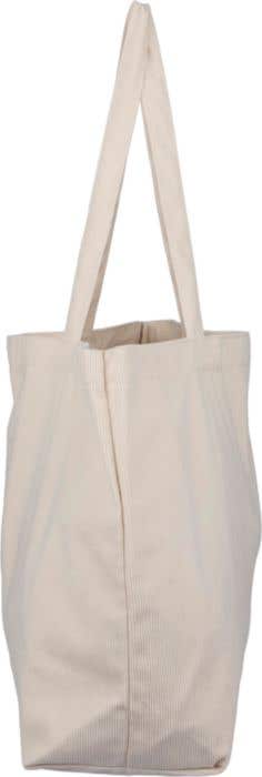 Sac cabas Ovata | 25 L | Tissu côtelé | Longues anses | Compartiment intérieur