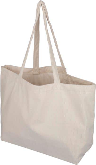 Sac cabas Ovata | 25 L | Tissu côtelé | Longues anses | Compartiment intérieur