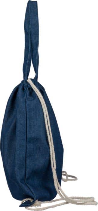 Sac à dos Cordo Parlor | 6,6 L | Denim recyclé | Cordon de serrage | Sac de transport