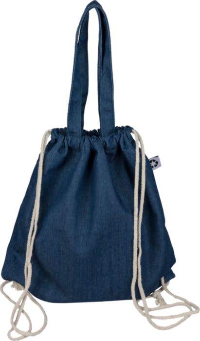 Sac à dos Cordo Parlor | 6,6 L | Denim recyclé | Cordon de serrage | Sac de transport