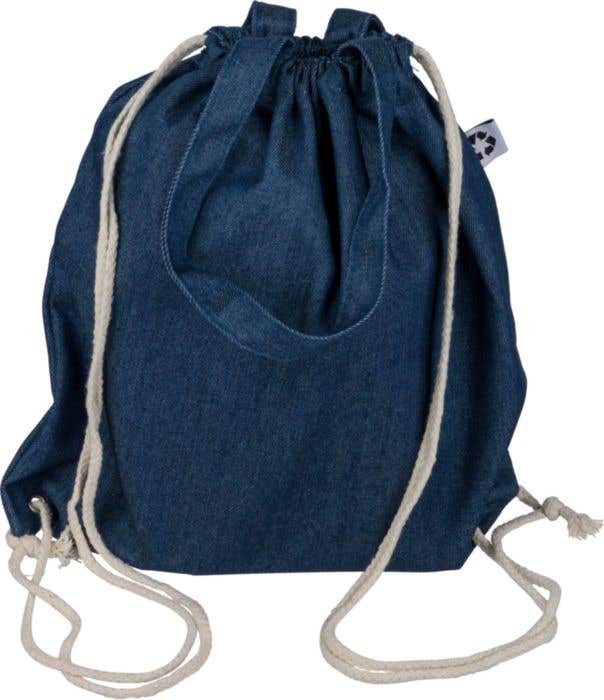 Sac à dos Cordo Parlor | 6,6 L | Denim recyclé | Cordon de serrage | Sac de transport