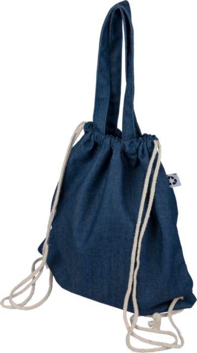 Sac à dos Cordo Parlor | 6,6 L | Denim recyclé | Cordon de serrage | Sac de transport