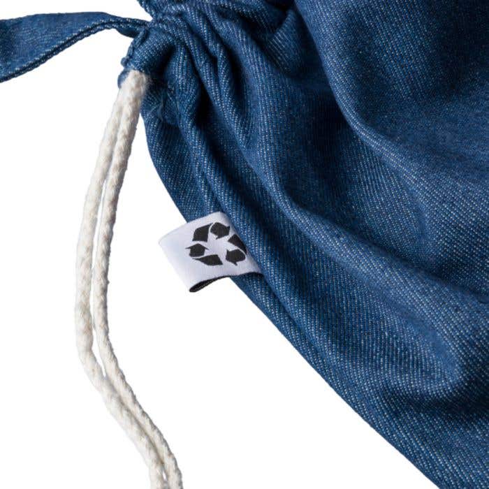 Sac à dos Cordo Parlor | 6,6 L | Denim recyclé | Cordon de serrage | Sac de transport