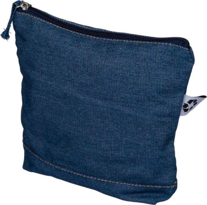 Trousse de toilette Denim Peony | 1,8 L | Denim recyclé | Fermeture éclair