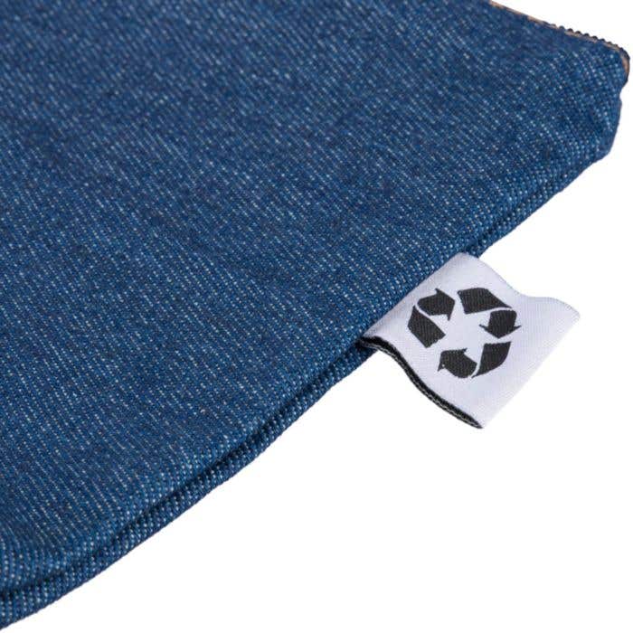 Trousse de toilette Denim Peony | 1,8 L | Denim recyclé | Fermeture éclair