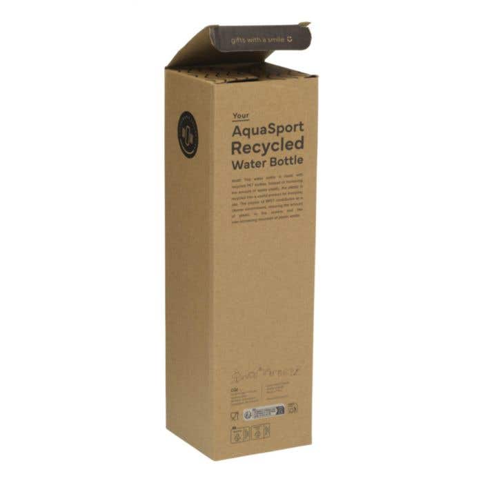 Gourde | PET recyclé | 1 l | Avec paille