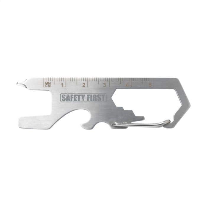 Multitool SmartKey | Acier inoxydable | 8 fonctions | Porte-clés