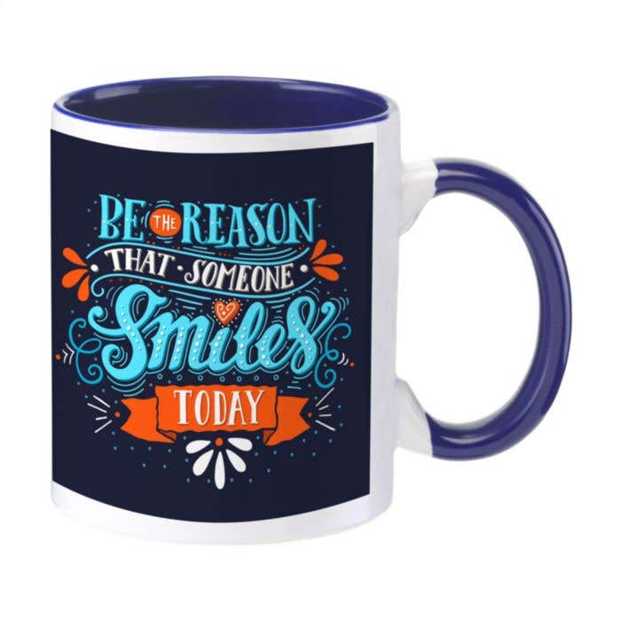 Mug | Céramique | 350 ml | Intérieur coloré