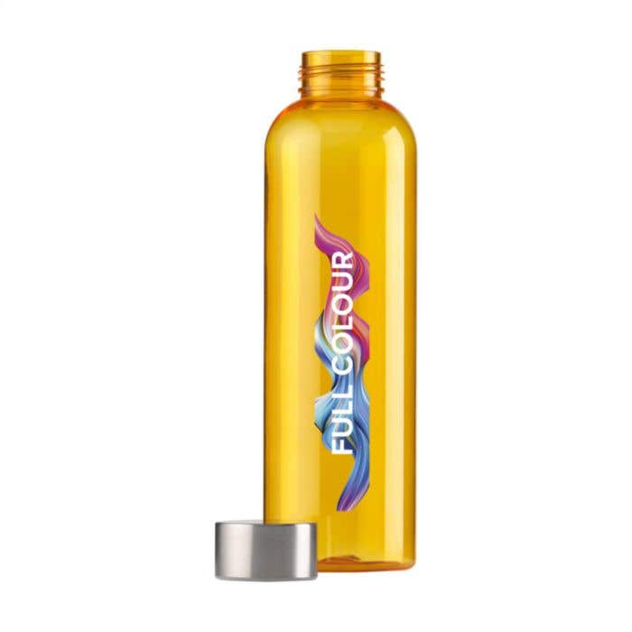 Gourde | 650 ml | Transparent coloré | Bouchon en acier inoxydable