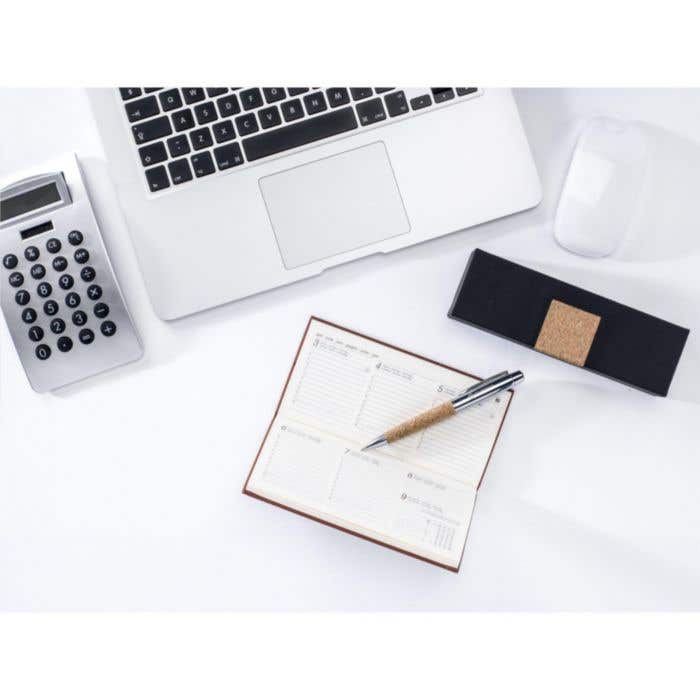 Stylo à bille | Liège | Mécanisme rotatif | Cassette incluse