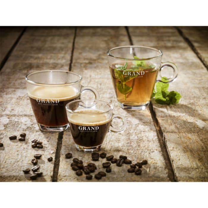 Verre à thé | Verre trempé | 320 ml | Anse ronde