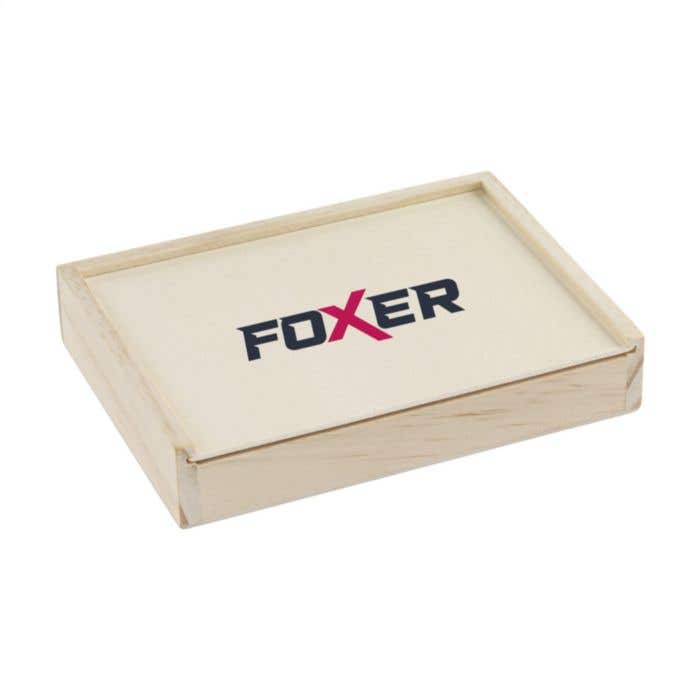 Cartes à jouer | Recyclé | Double jeu | Boîte en bois