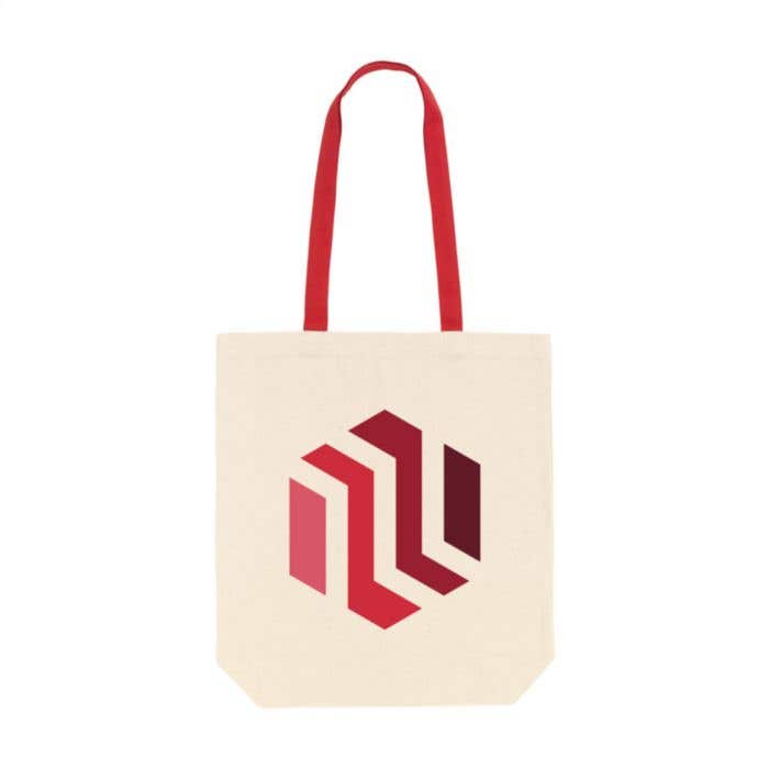 Sac shopping | Canvas | 12 l | Anses colorées