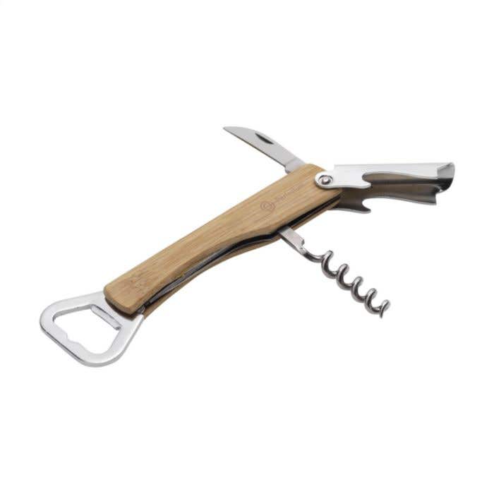 Couteau de serveur | Bambou | 4 fonctions