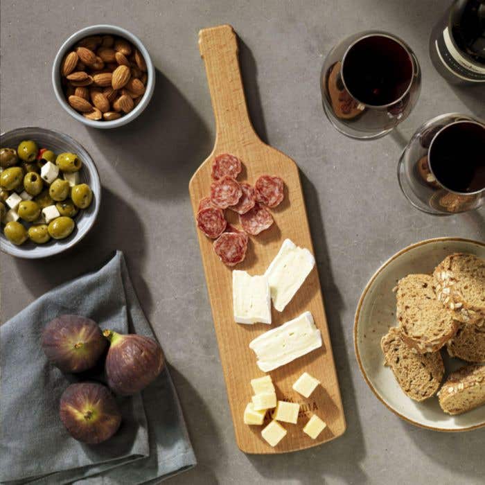 Planche à servir | Bois | Forme de bouteille
