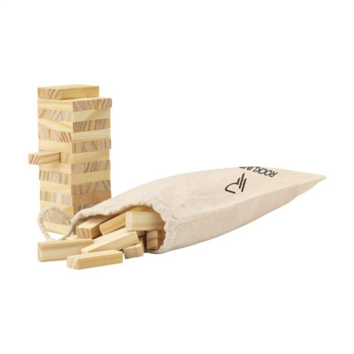 Circuit de billes | Bois | 35 éléments | Incl. sac en coton