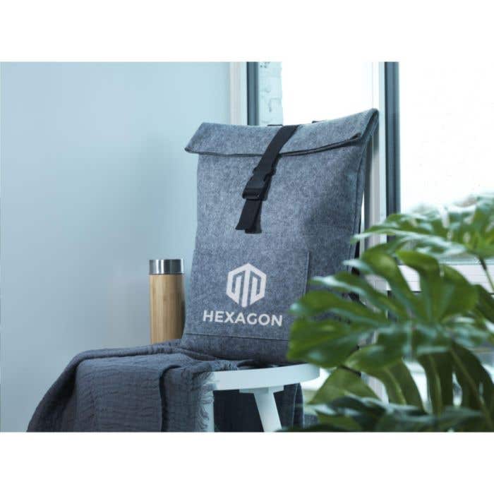 Sac à dos | Feutre RPET recyclé | 15 l | Roll-top