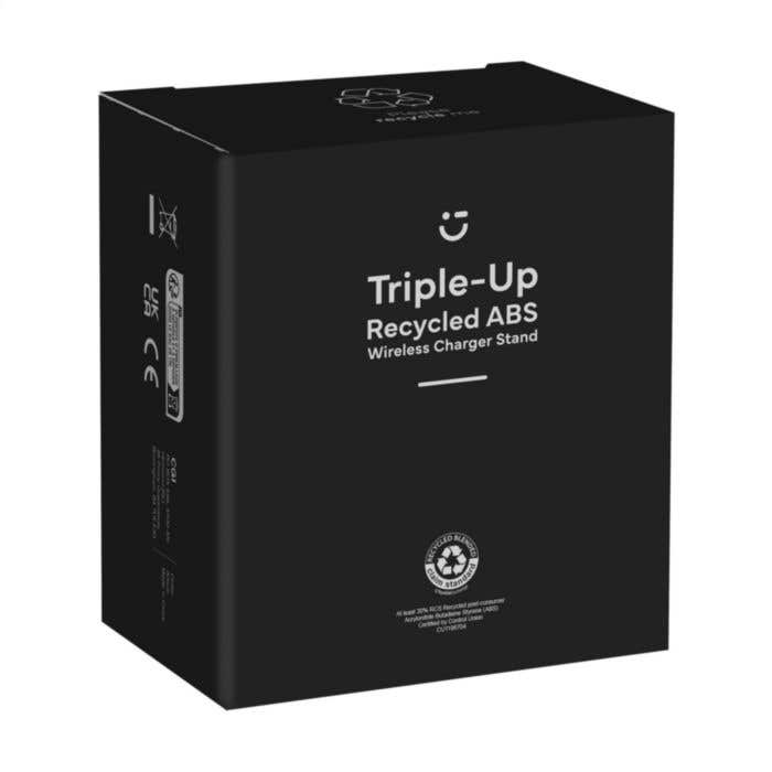 Chargeur 3-en-1 | Recyclé | 15W | Sans fil