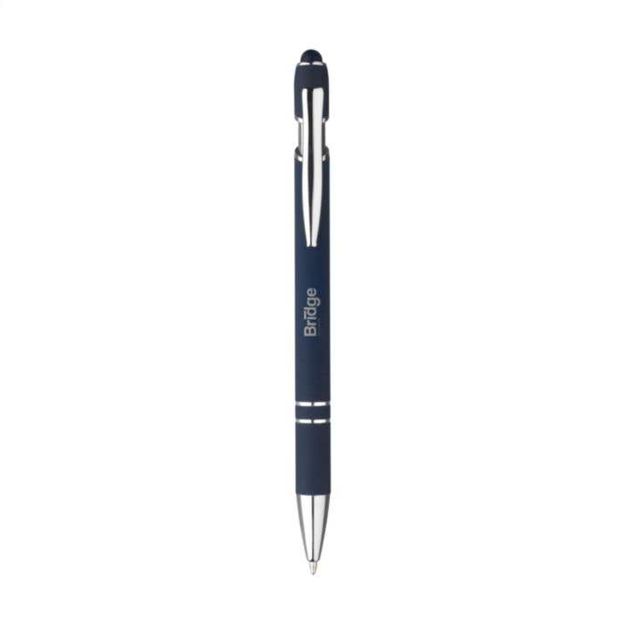 Stylet stylo à bille | Aluminium | Soft touch | Pointeur écran tactile