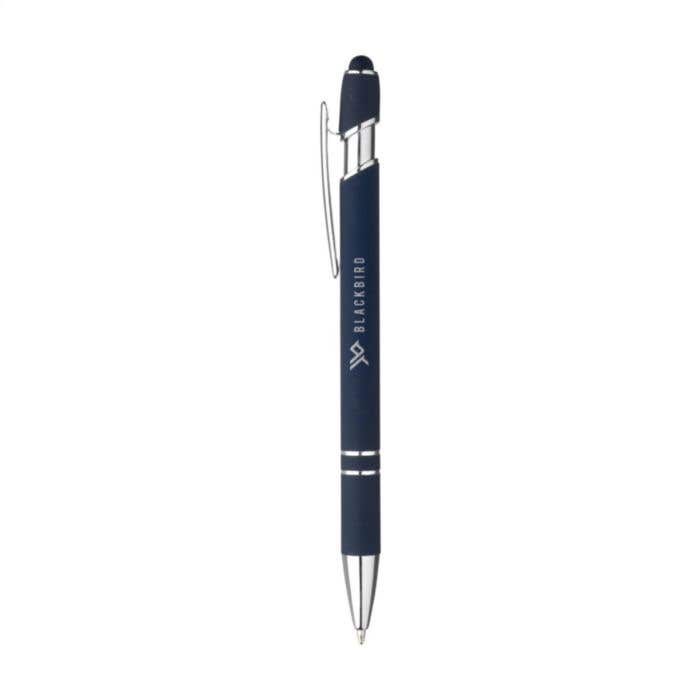 Stylet stylo à bille | Aluminium | Soft touch | Pointeur écran tactile