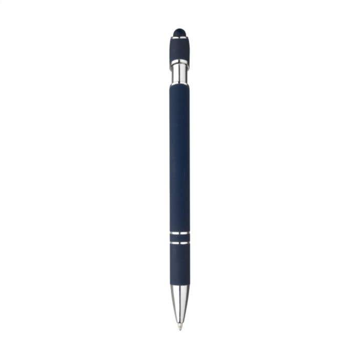 Stylet stylo à bille | Aluminium | Soft touch | Pointeur écran tactile
