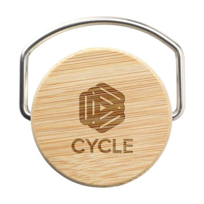 Gourde | Acier inoxydable recyclé | 750 ml | Bouchon en bambou