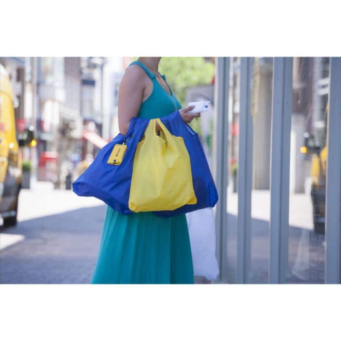 Sac shopping | Pliable | Avec étui et mousqueton