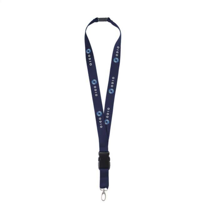 Lanière tour de cou | Polyester | 2,4 cm | Fermeture de sécurité
