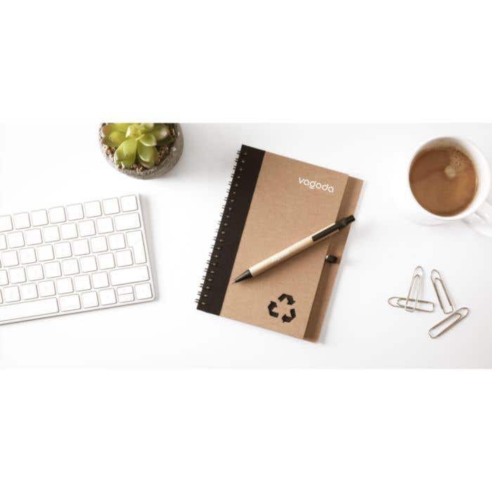 Carnet de notes | Recyclé | Ligné | Avec stylo