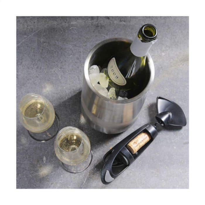 Rafraîchisseur à vin CoolSteel | Acier inoxydable recyclé | Double paroi