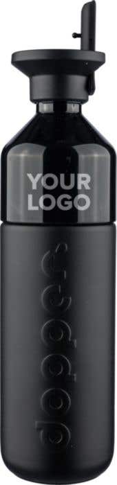 Gourde Dopper Insulated Black 580 ml + Flip Straw