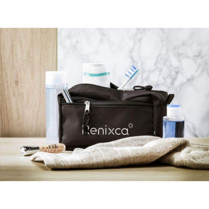 Trousse de toilette | RPET recyclé | Poche zippée supplémentaire