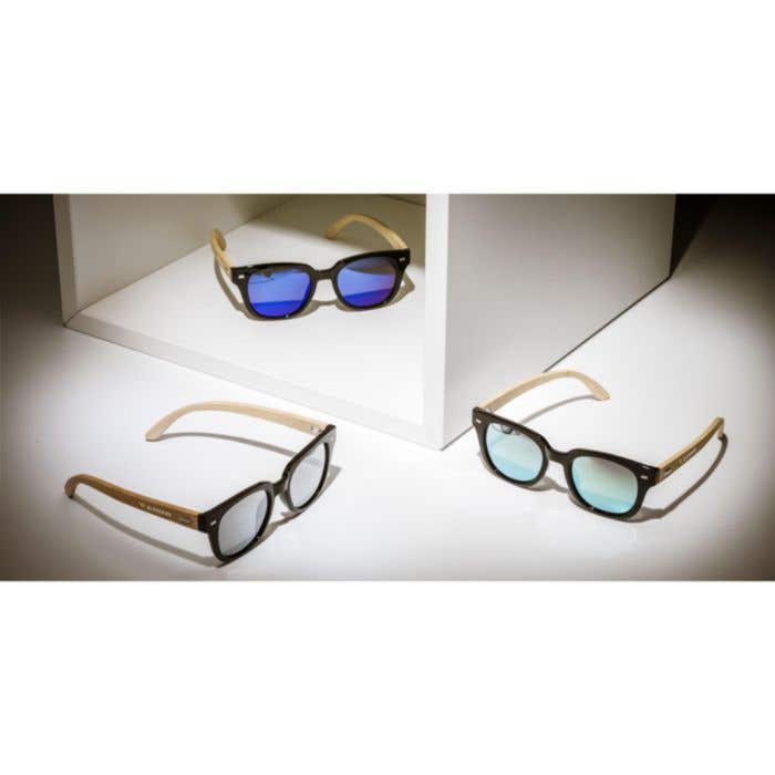 Lunettes de soleil | Bambou | UV 400 | Verres miroir