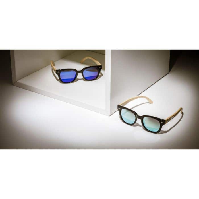 Lunettes de soleil | Bambou | UV 400 | Verres miroir