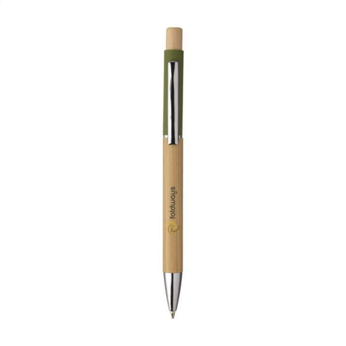 Stylo à bille | Bambou | Certifié FSC® | Clip en aluminium