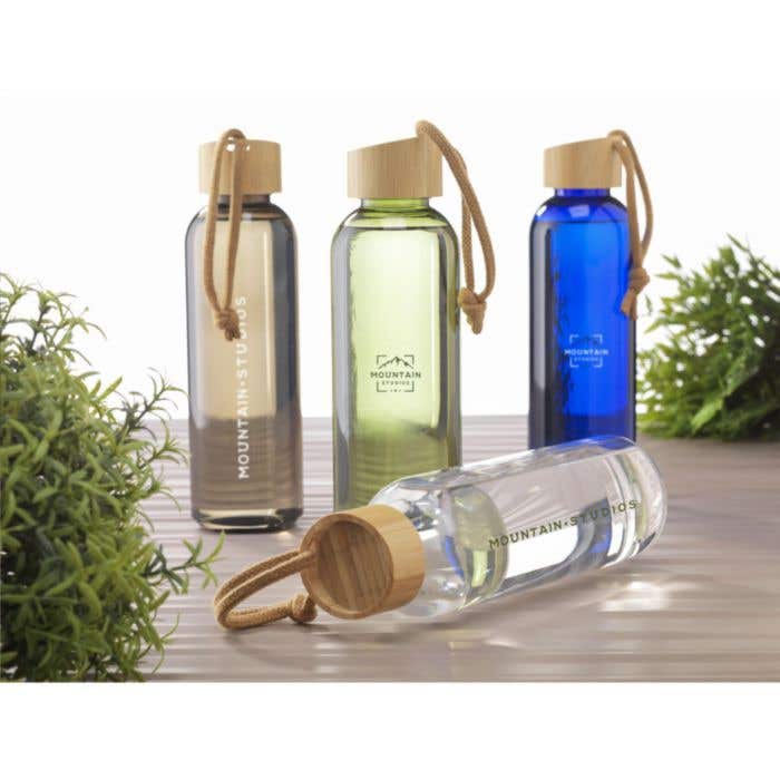 Gourde | RPET recyclé | 700 ml | Bouchon en bambou