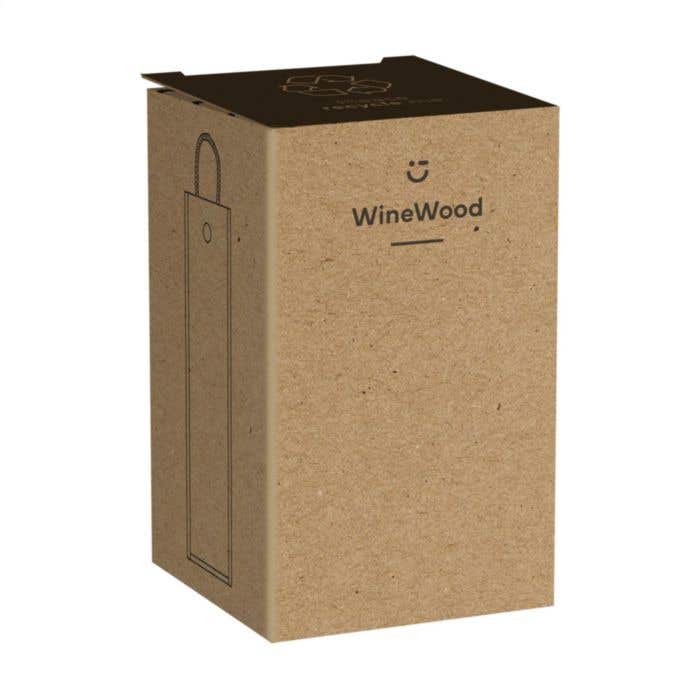 Coffret à vin | Bois de paulownia | 0,75 l | Couvercle coulissant
