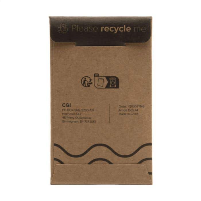 Porte-clés Forme Maison | Bambou | Boîtier Métallique