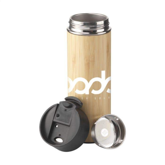 Bouteille isotherme | Bambou | 360 ml | Avec infuseur à thé