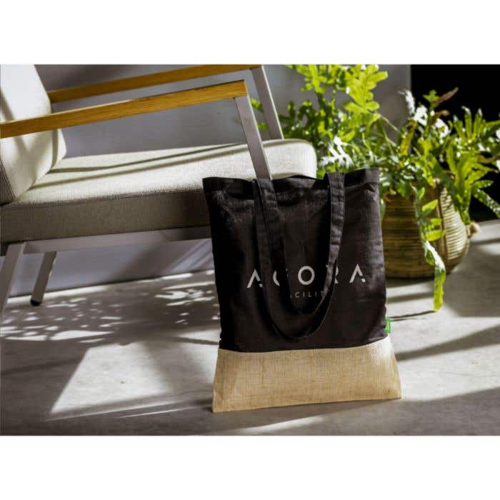 Sac de transport | Coton biologique & jute | 8 l