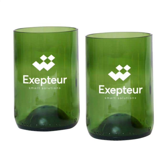 Rebottled® | Set de verres | Verre recyclé | 2x 330 ml