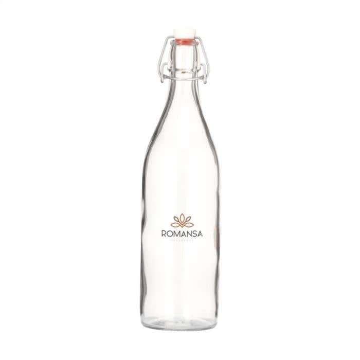 Bouteille à étrier | Verre | 1 litre