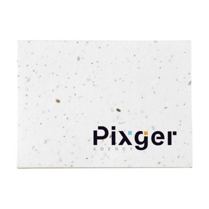 Carnet mémo | Papier ensemencé | 50 sticky notes | Papier d'herbe