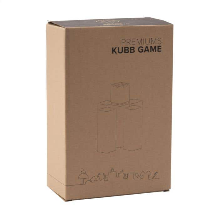 Kubb jeu de lancer | Bois | 21 pièces | Sac en coton