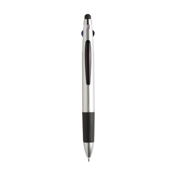 Stylet stylo à bille | 3-en-1 | Pointe écran tactile | Métallique
