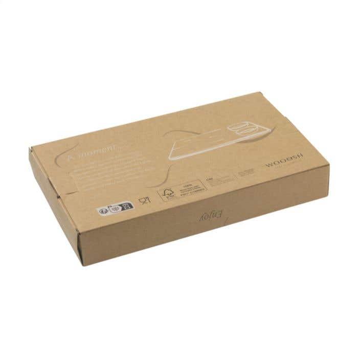 Wooosh planche à servir Pinhco | Bois d'acacia | Avec 2 coupelles en porcelaine