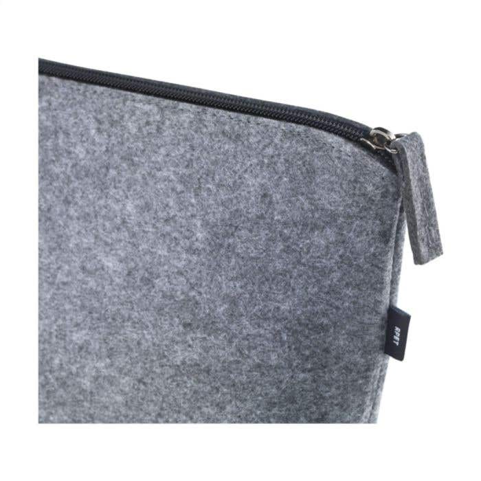 Pochette accessoire | Feutre recyclé | Fermeture éclair